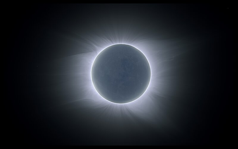 Total Solar Eclipse — Black, Dramatic, Night, Photograph, Moon, Sun, Corona