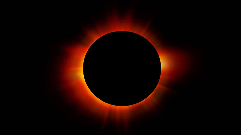 Total Solar Eclipse — Black, Dramatic, Night, Photograph, Sun, Corona