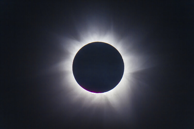 Total Solar Eclipse — Black, Dramatic, Night, Photograph, Sun