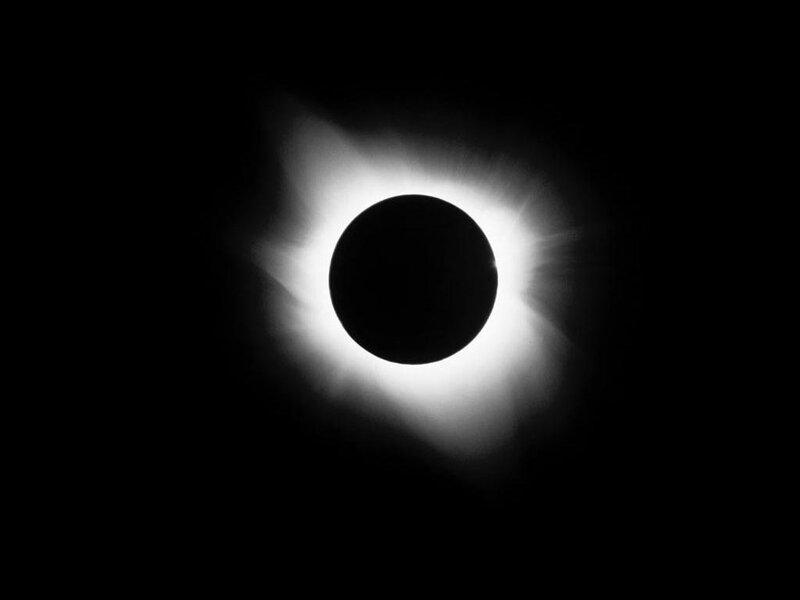 Total Solar Eclipse — Black, Night