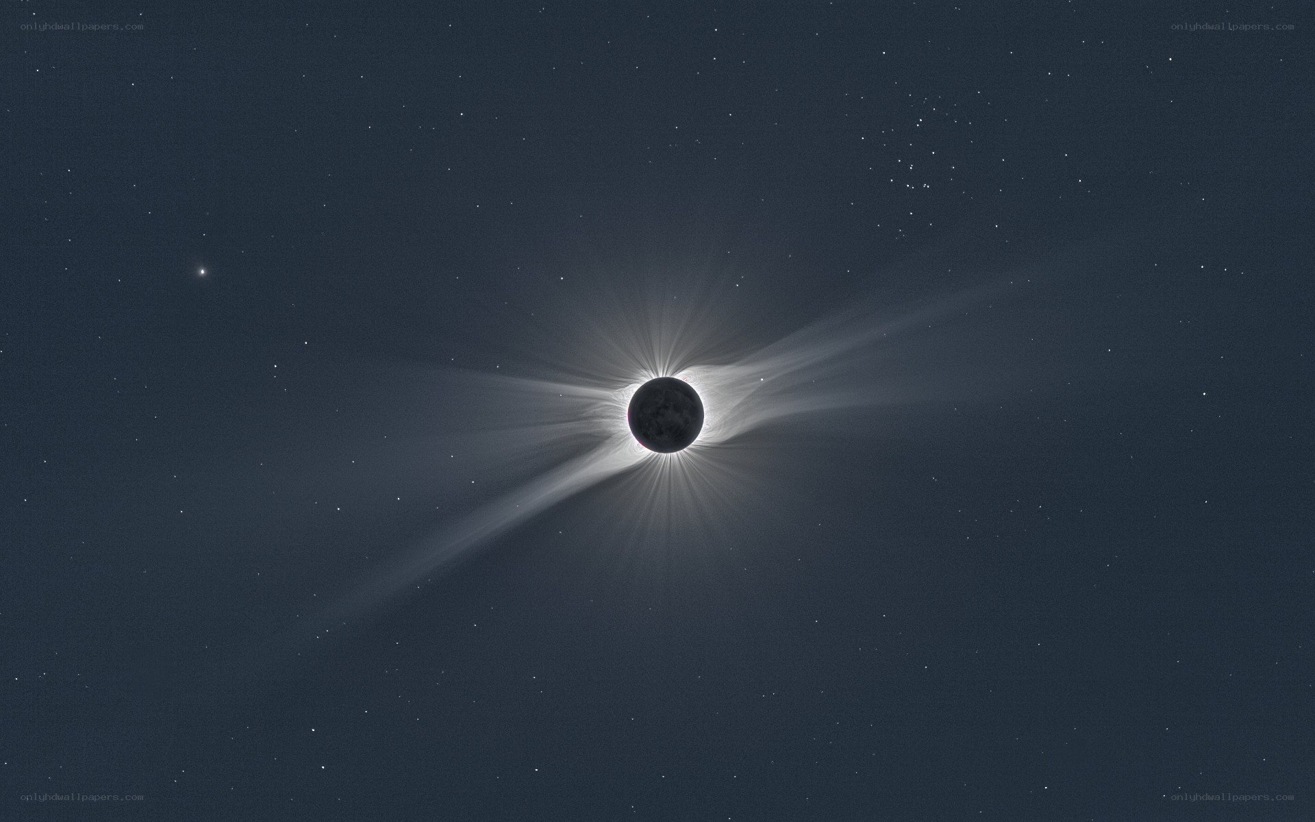 Total solar eclipse with corona