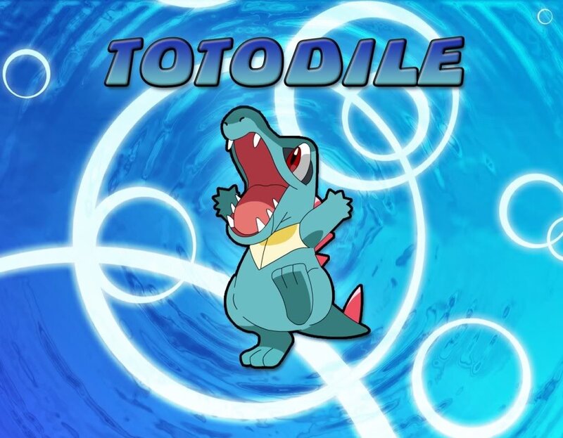 Totodile in Water