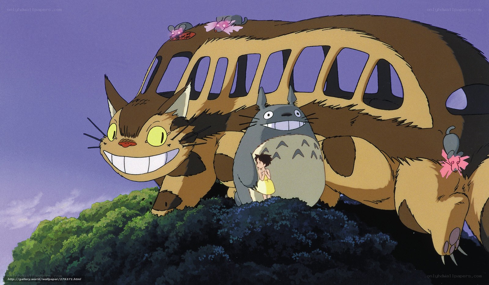 Totoro and Catbus scene