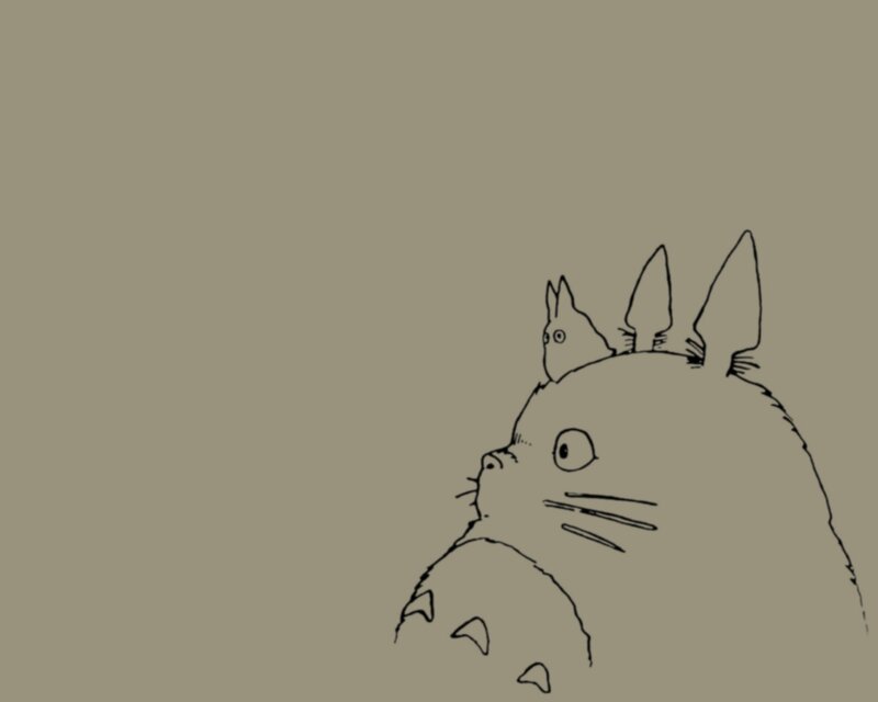 Totoro and Chibi Totoro sketch