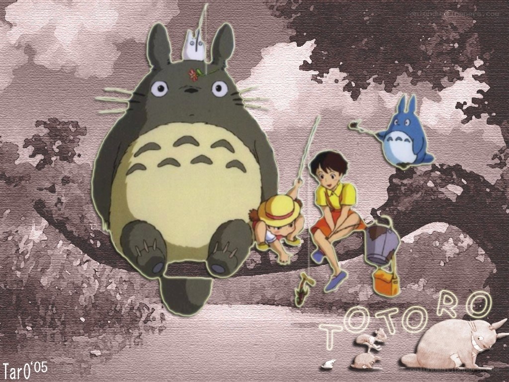 Totoro and friends collage