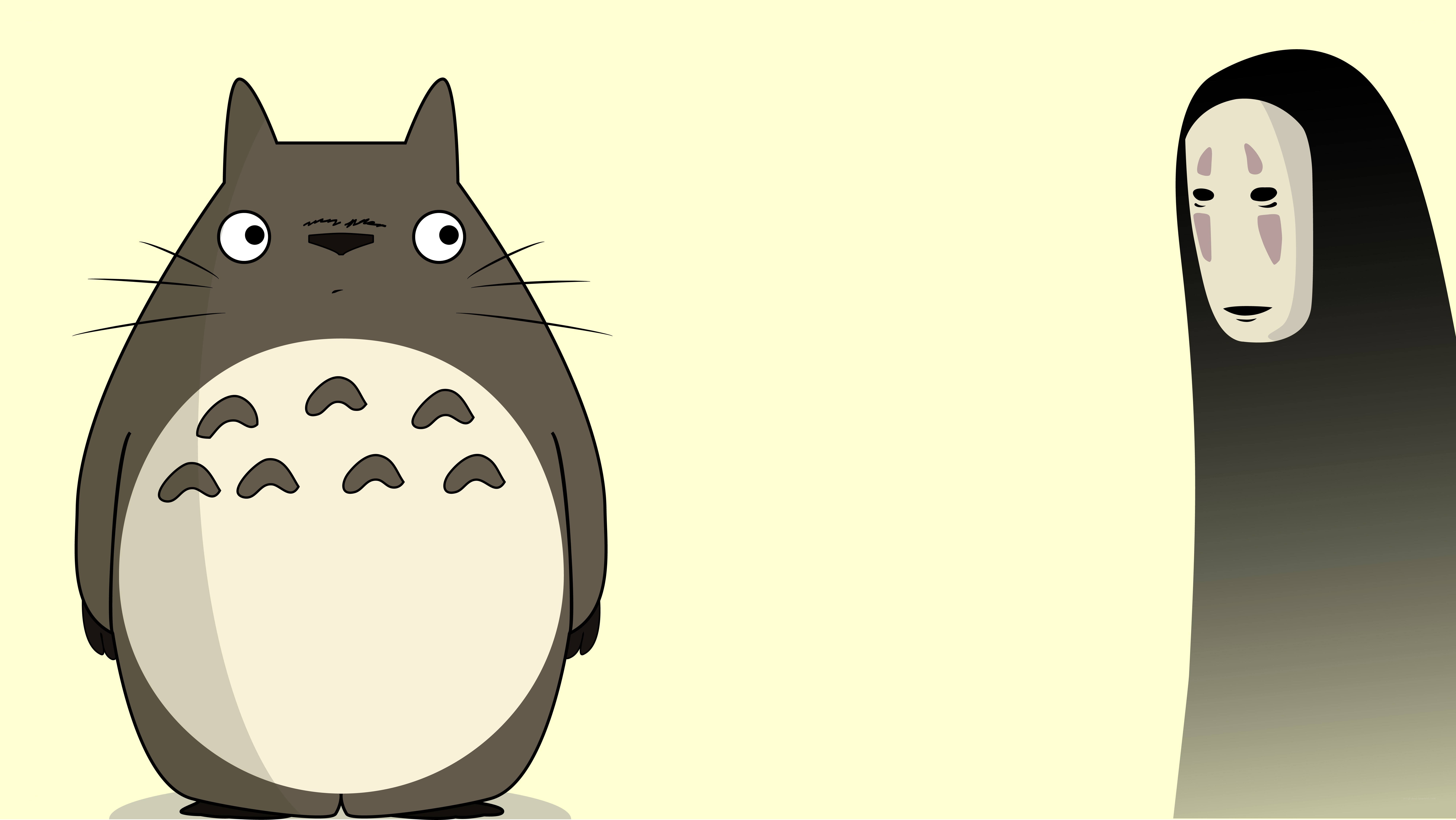 Totoro and No-Face characters