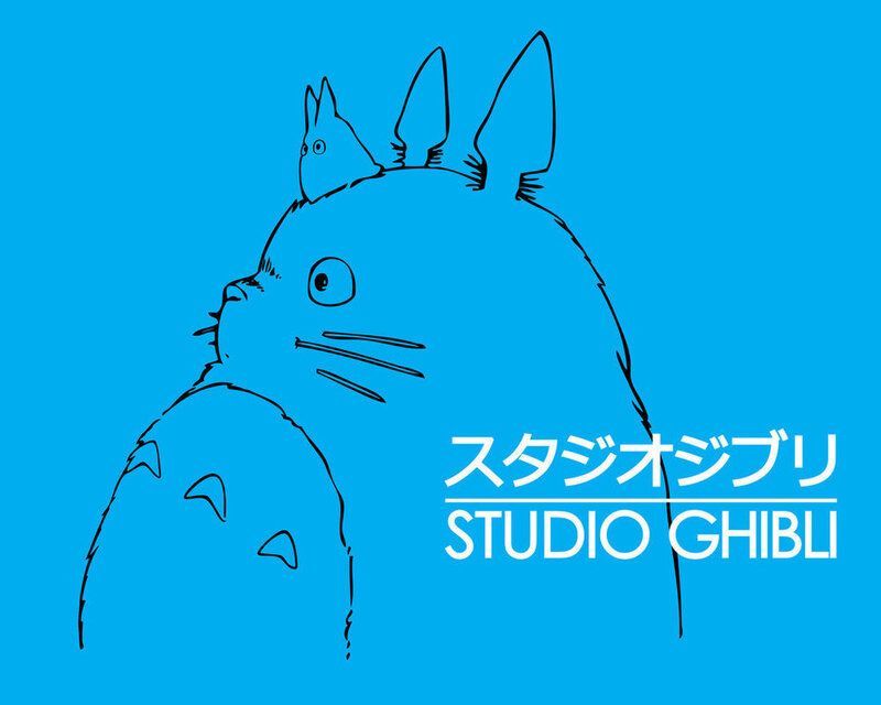 Totoro and Studio Ghibli logo