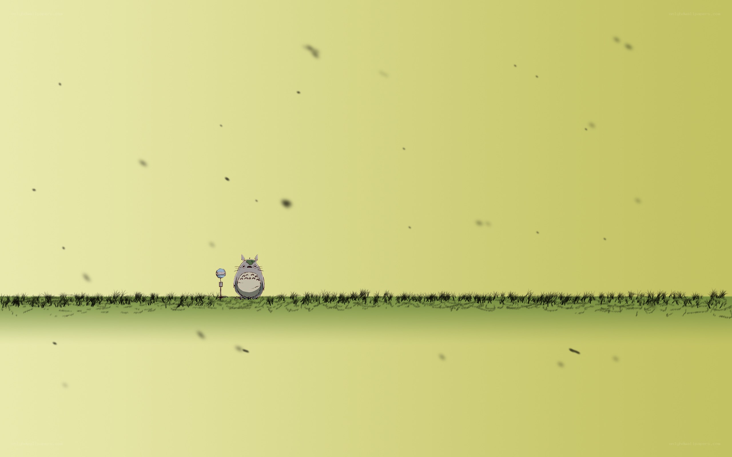 Totoro at a bus stop