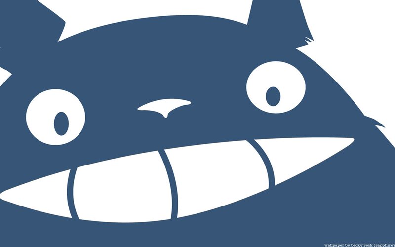 Totoro Character Face — Blue