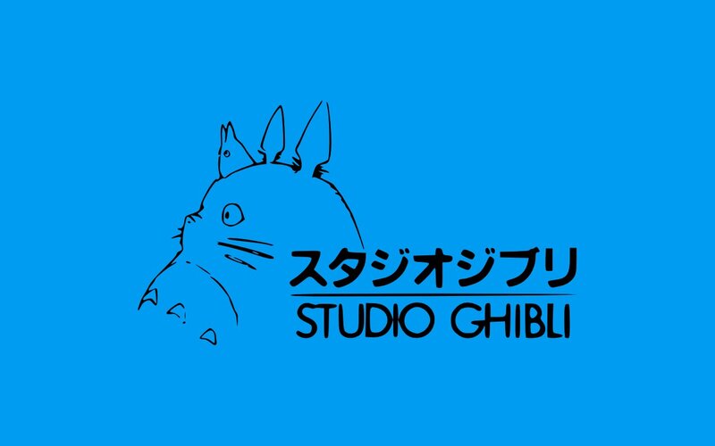 Totoro Character Outline — Blue, Minimalist