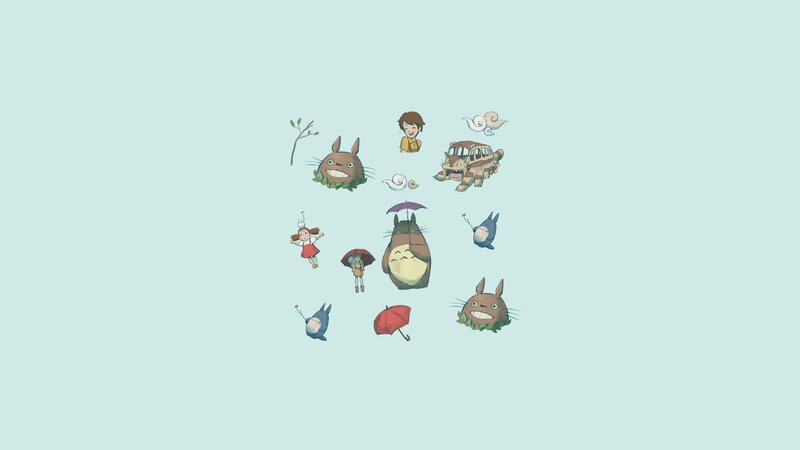 Totoro Characters Collage