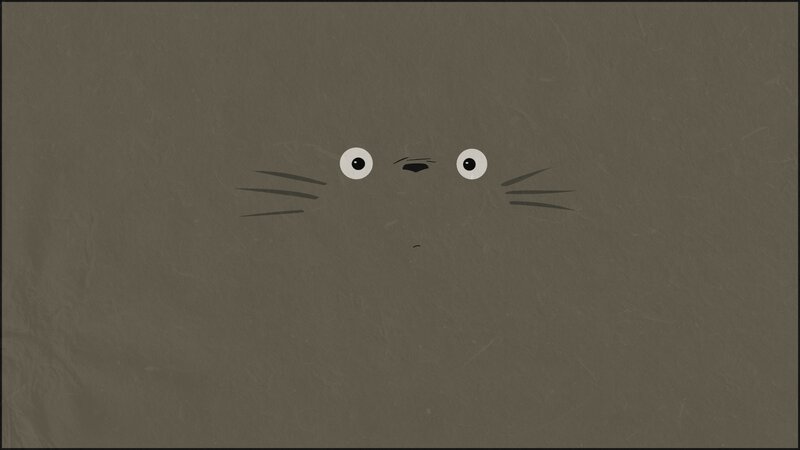 Totoro face close-up