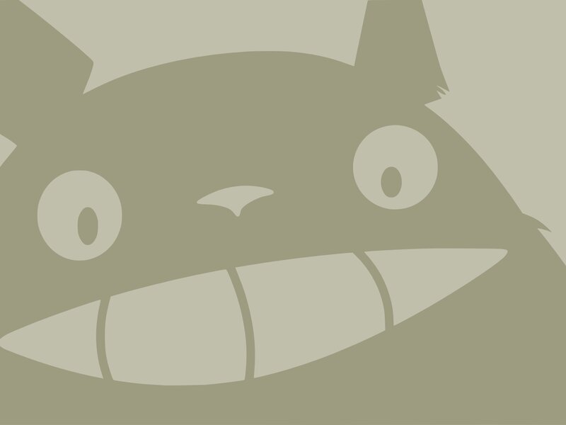 Totoro Face — Gray