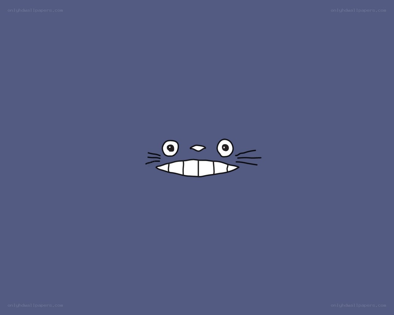 Totoro face illustration
