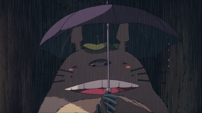 Totoro Holding an Umbrella