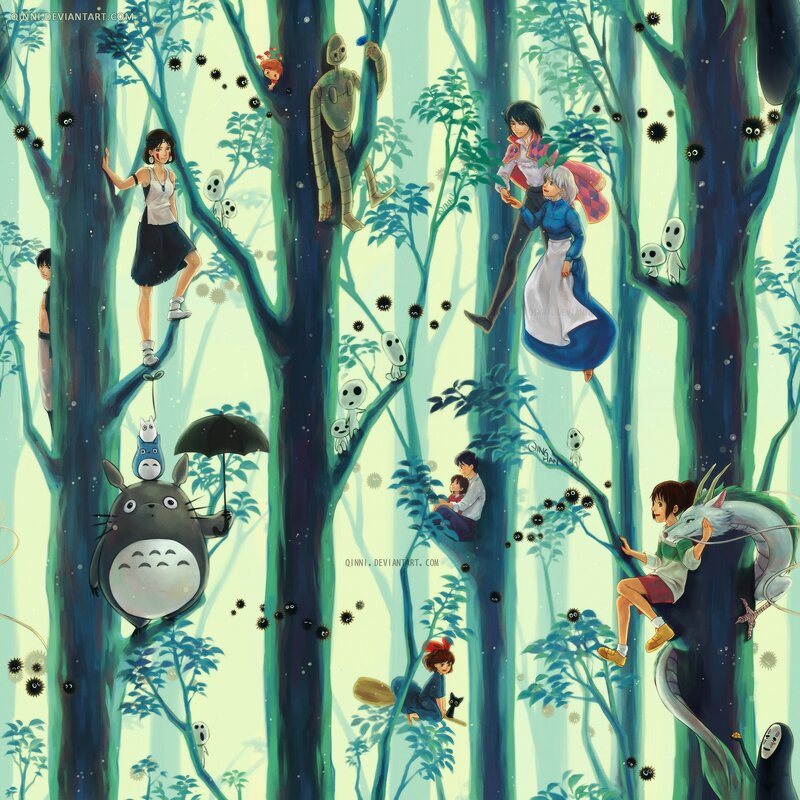 Totoro in Forest — Green