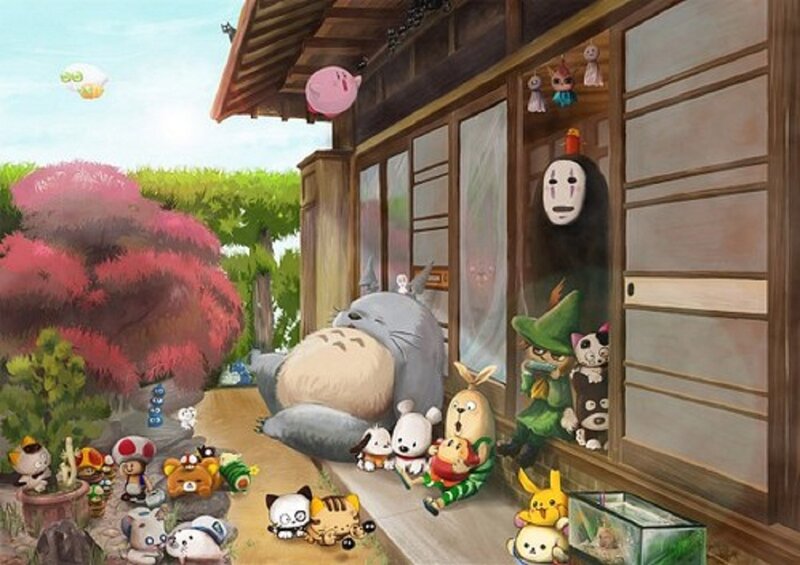 Totoro in Garden