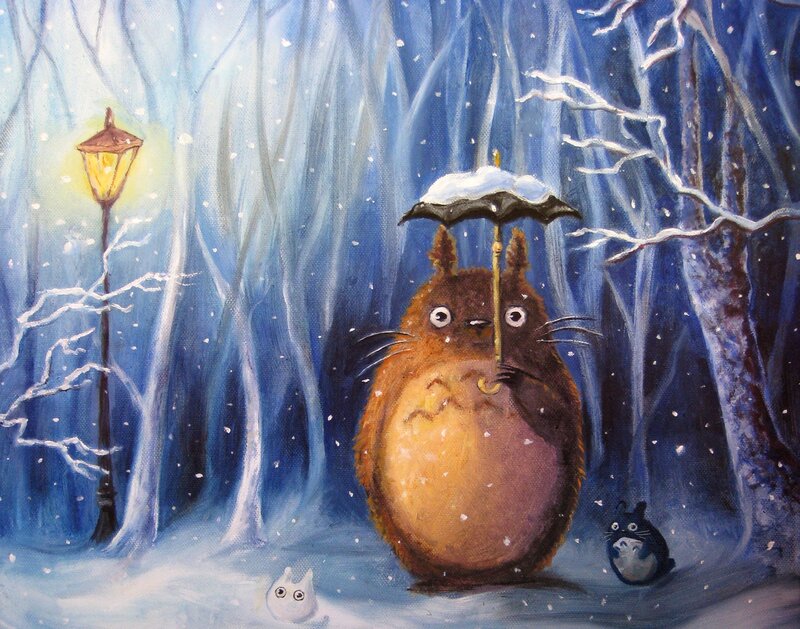 Totoro in Snow