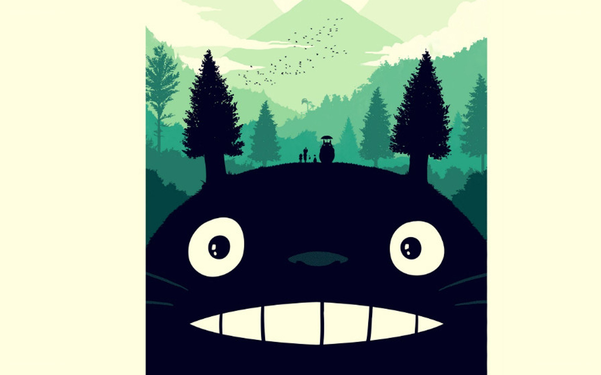 Totoro in the forest