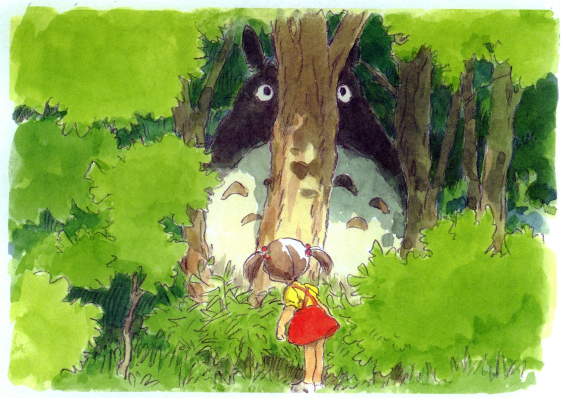 Totoro in the forest