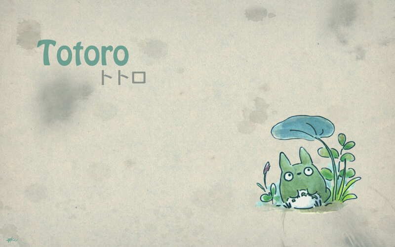 Totoro in the garden