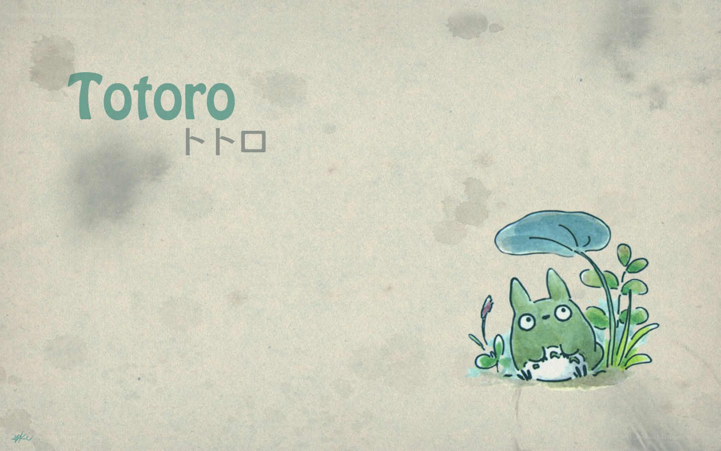 Totoro in the garden