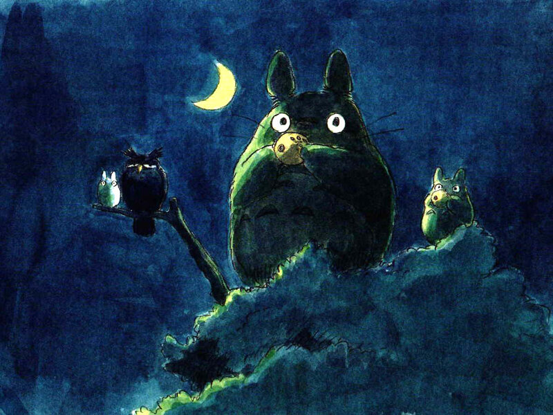 Totoro on a Cloud — Blue