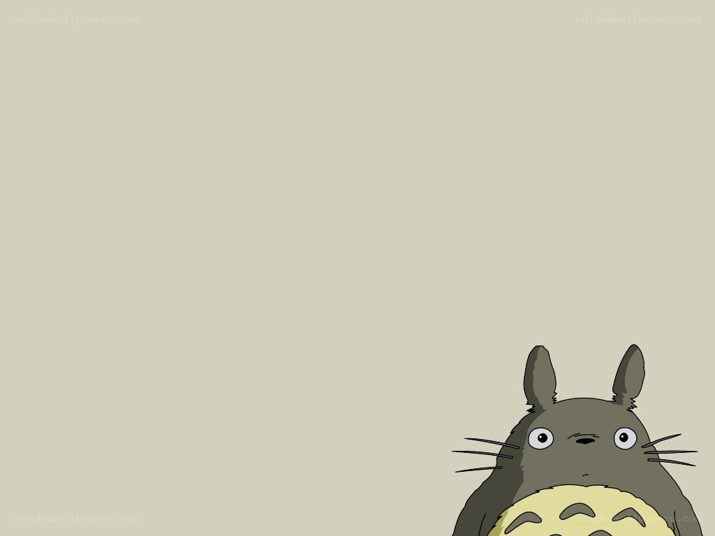 Totoro peeking from corner