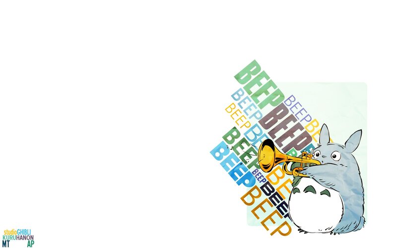 Totoro Playing Trumpet