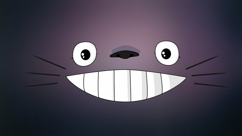 Totoro's smiling face