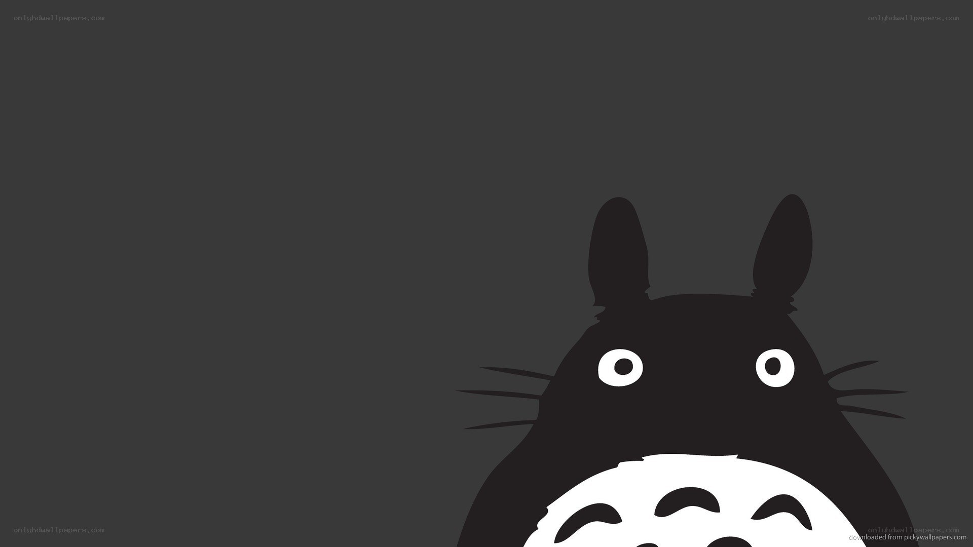 Totoro silhouette wallpaper