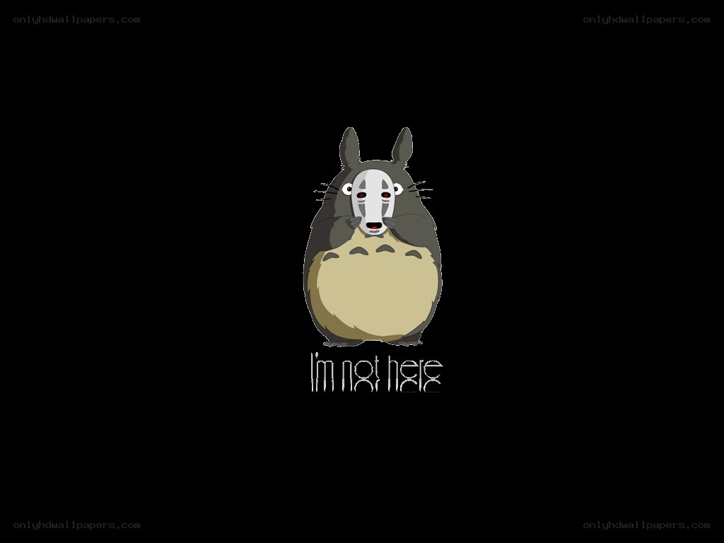 Totoro with No-Face mask