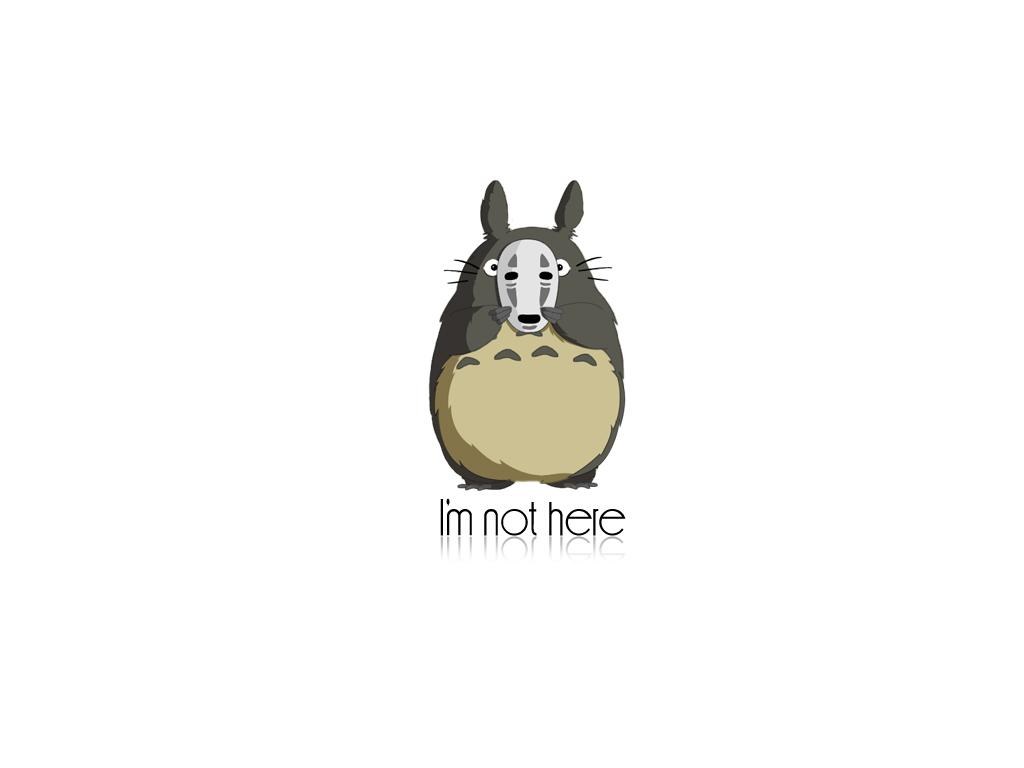 Totoro with No-Face mask
