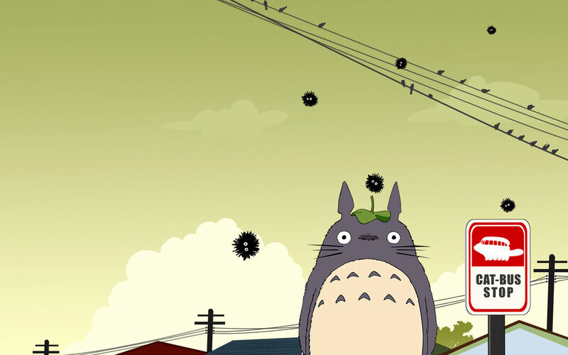 Totoro with Soot Sprites