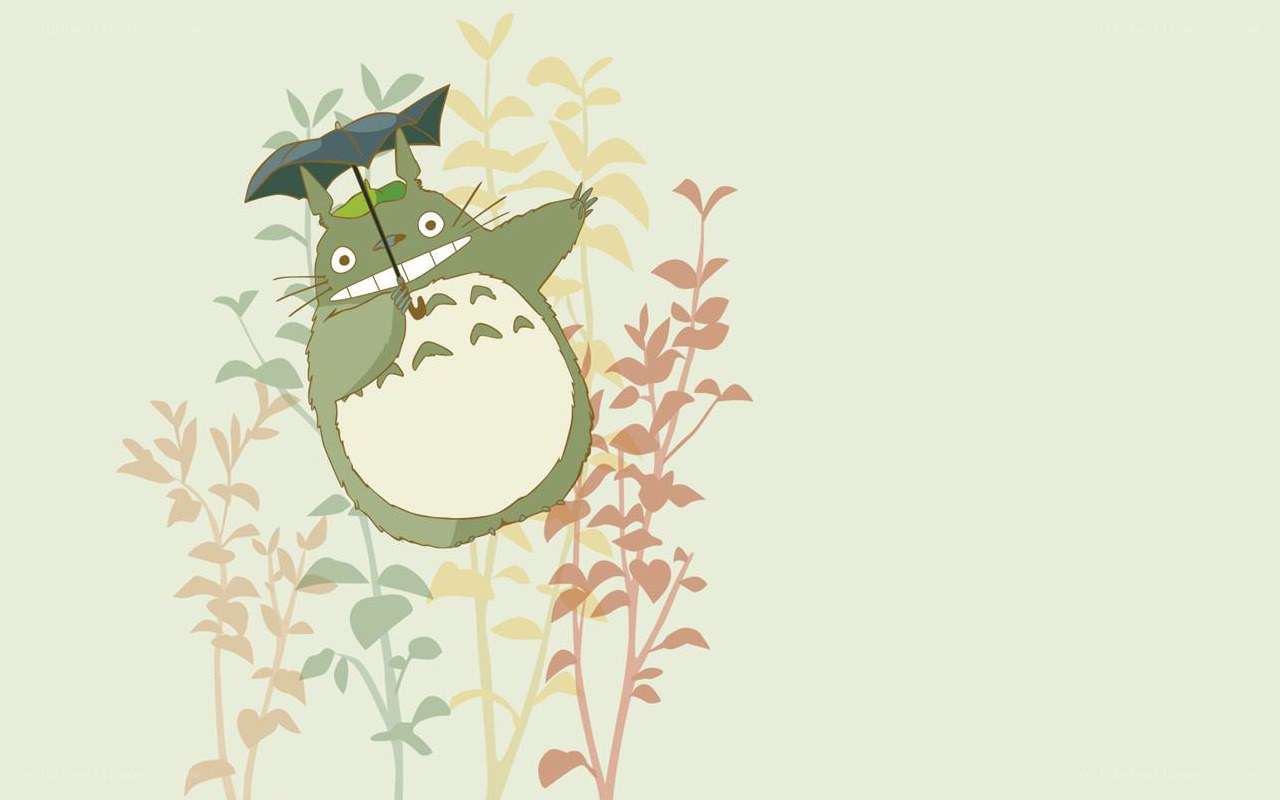 Totoro with umbrella