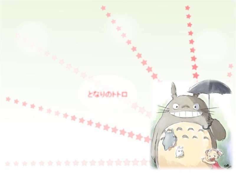 Totoro with umbrella