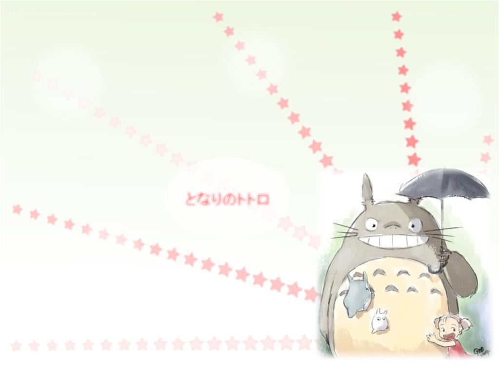 Totoro with umbrella