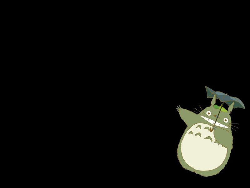 Totoro with umbrella
