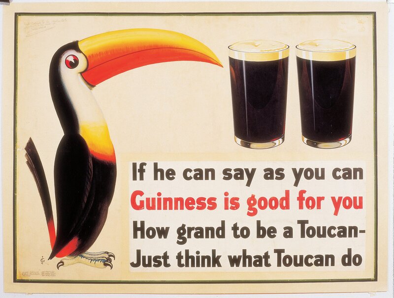 Toucan with Beer Glasses