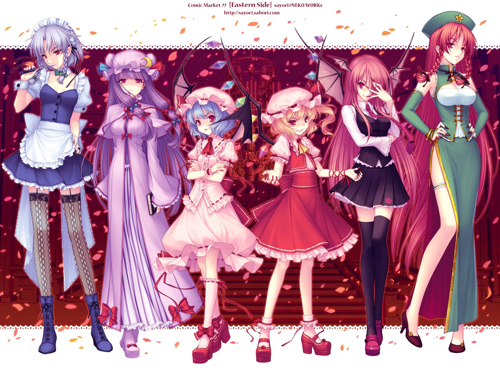 Touhou characters at Comic Market