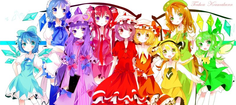 Touhou characters group art