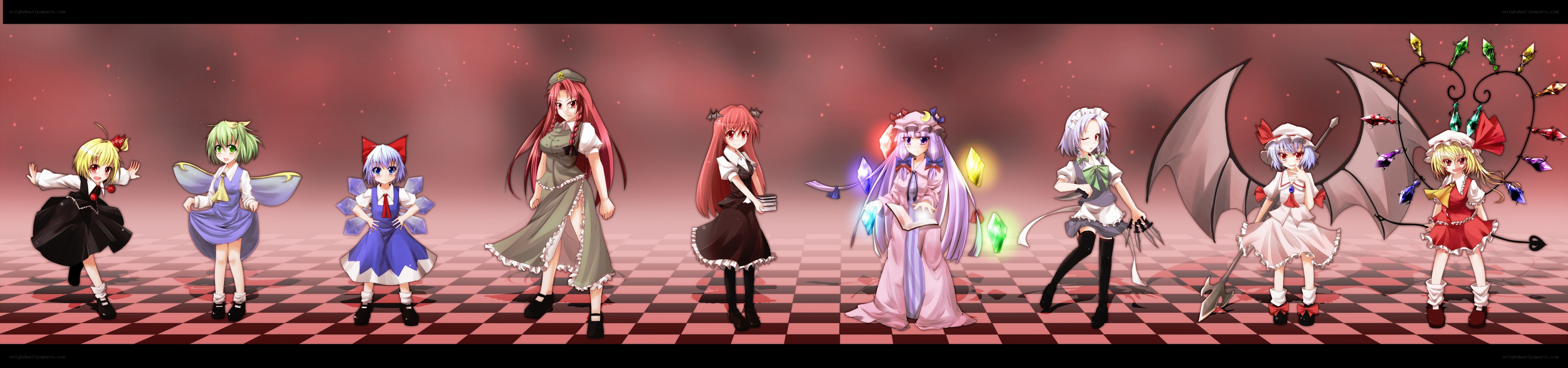 Touhou characters lineup