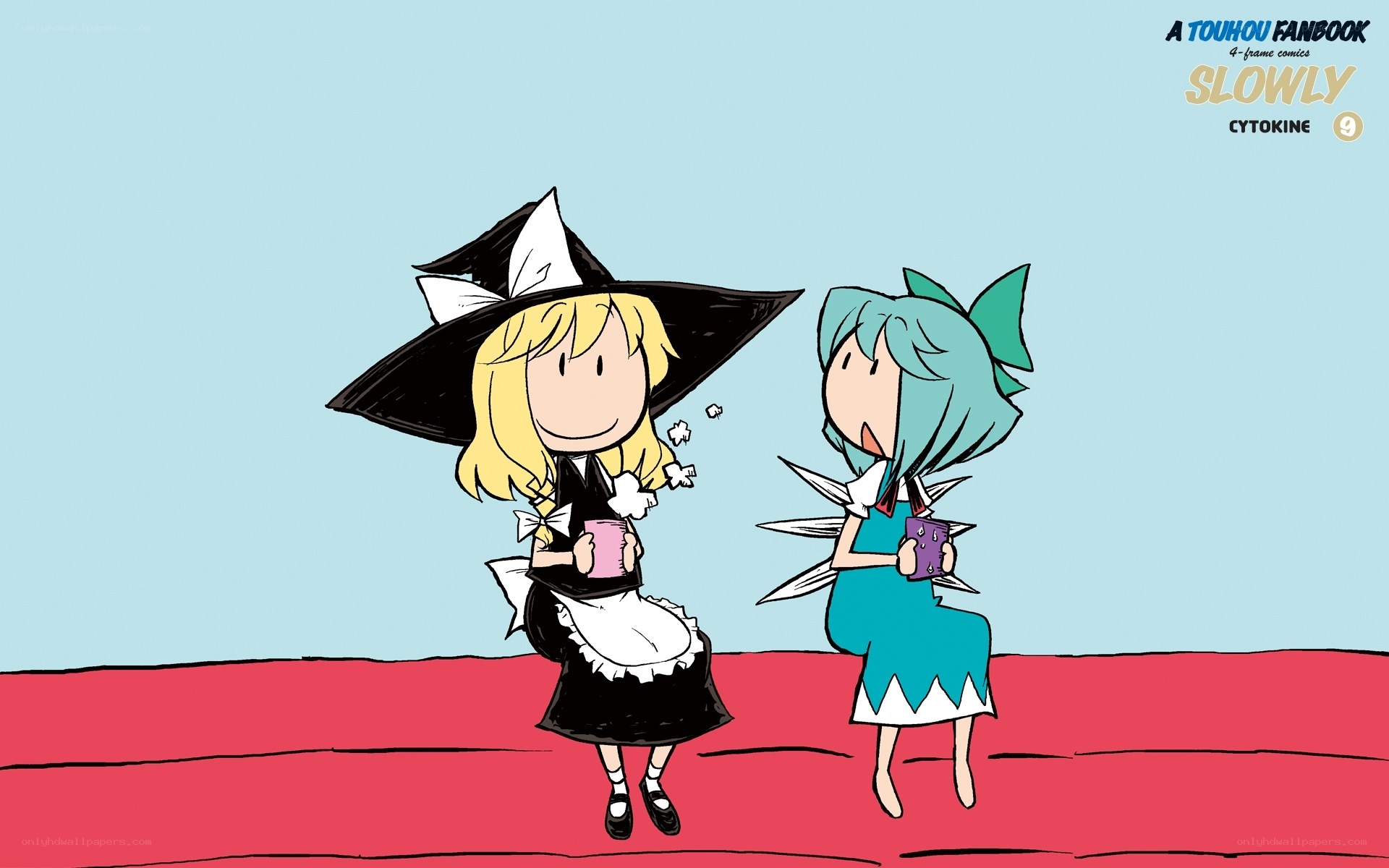 Touhou fanart with characters