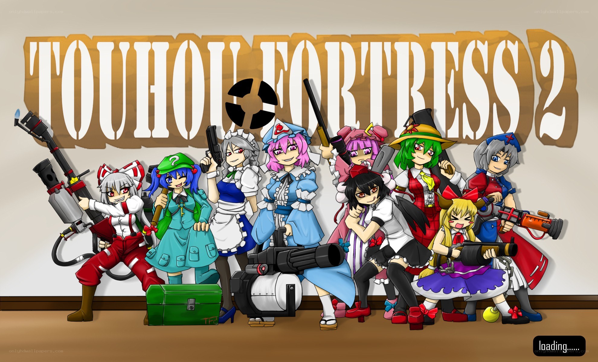 Touhou Fortress 2 characters