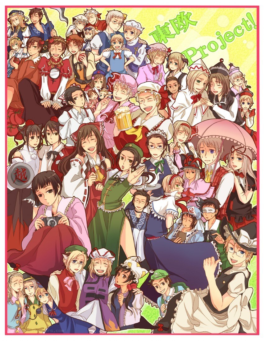 Touhou Project cast illustration