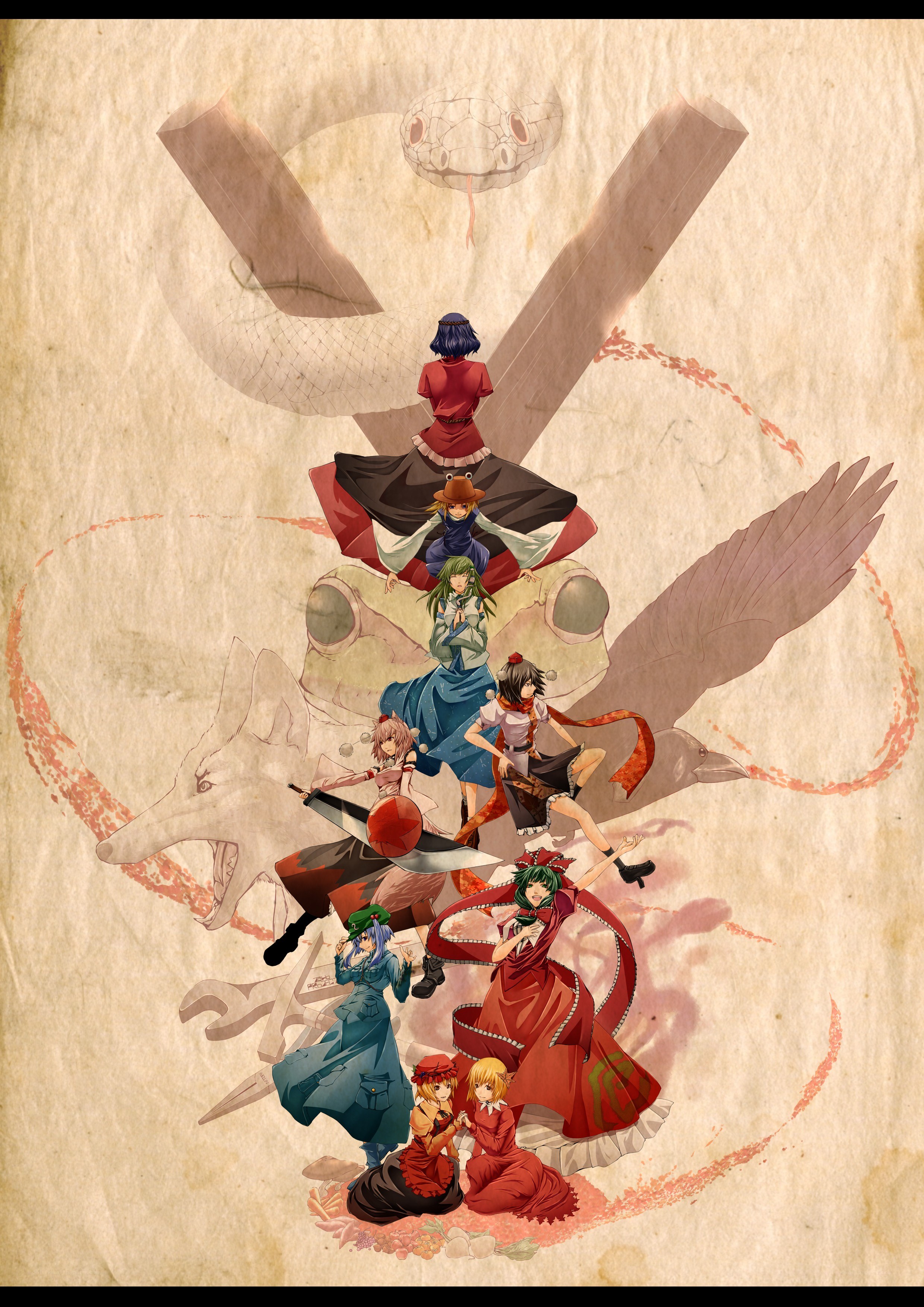 Touhou Project character art