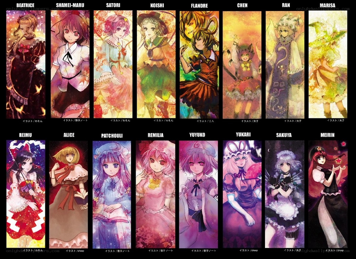 Touhou Project character art