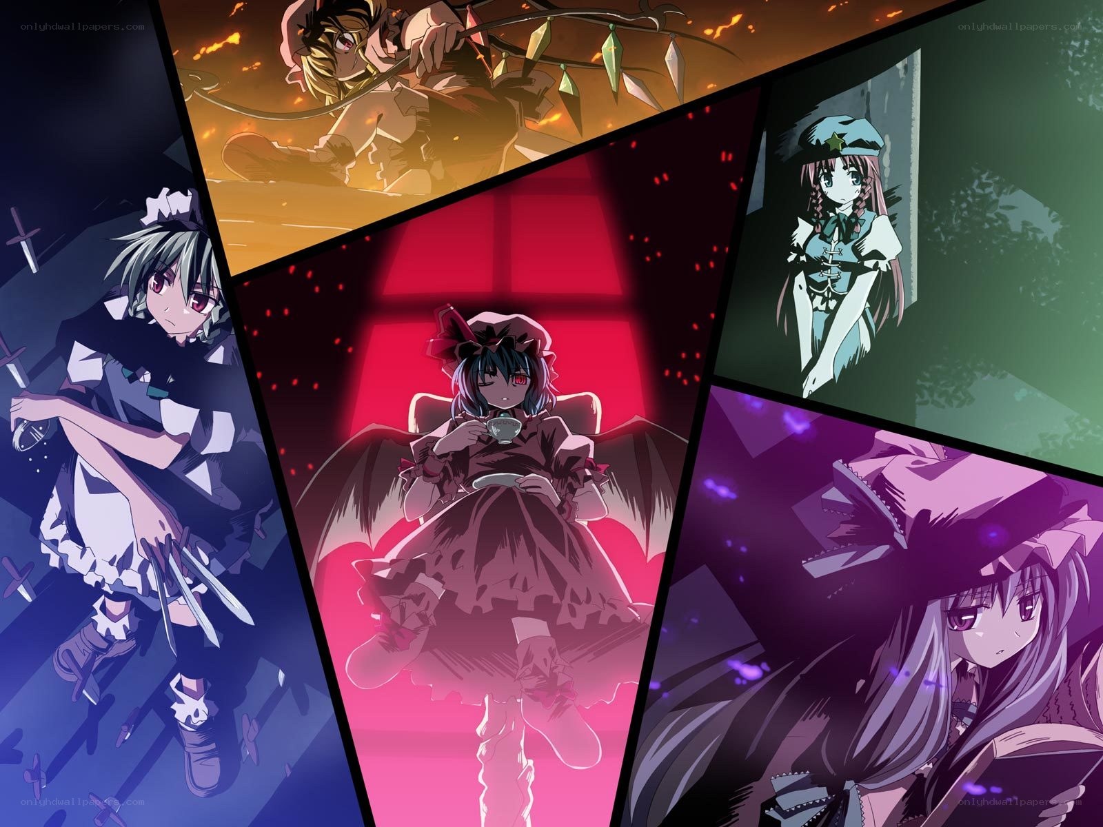 Touhou Project character collage