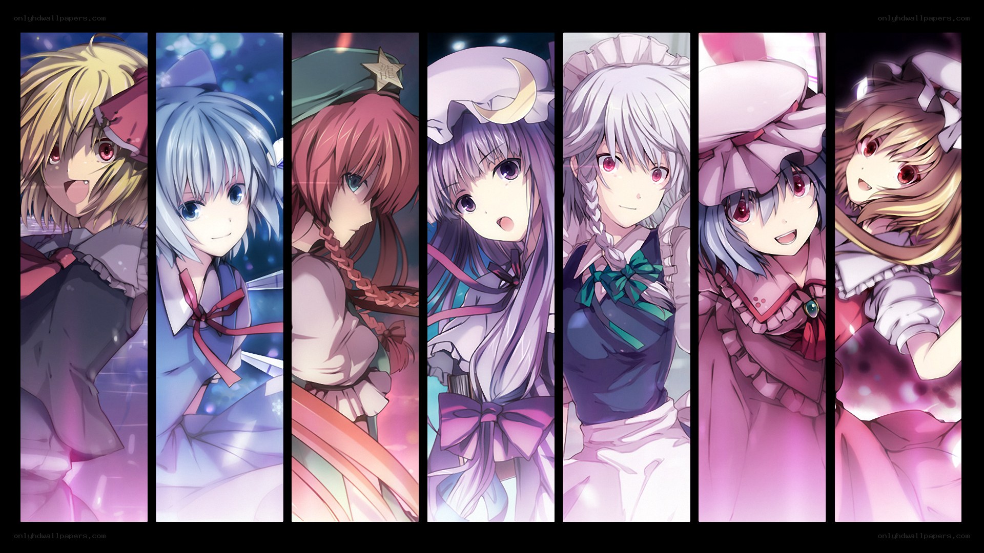 Touhou Project character collage