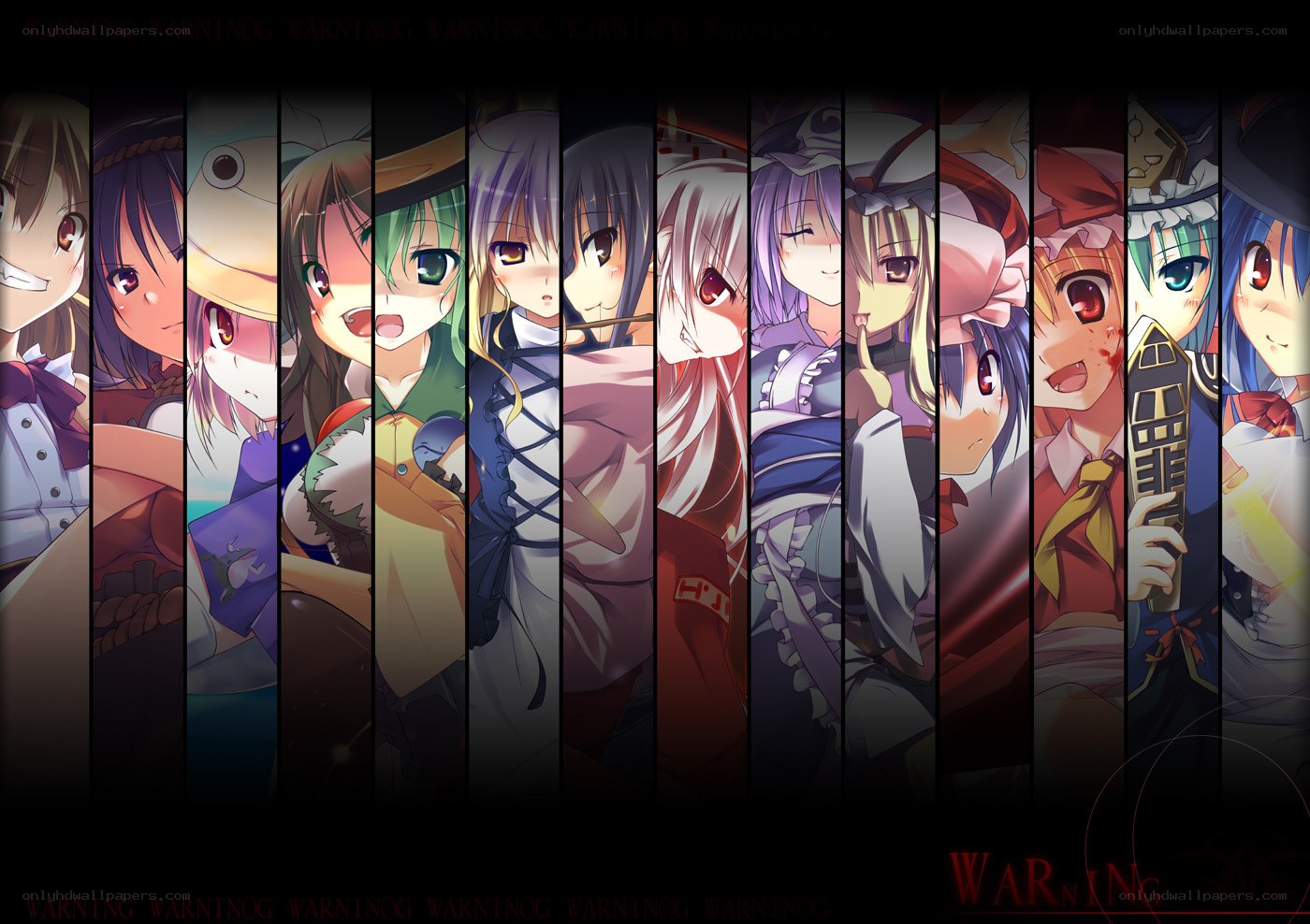 Touhou Project character collage